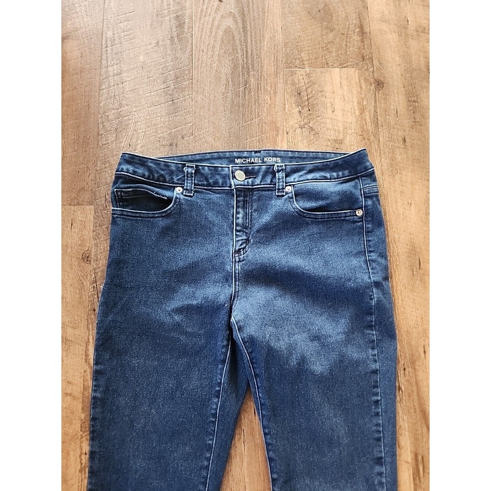 Michael Kors Womens Adult Skinny Jeans Size 8 Navy Blue - Picture 2 of 8
